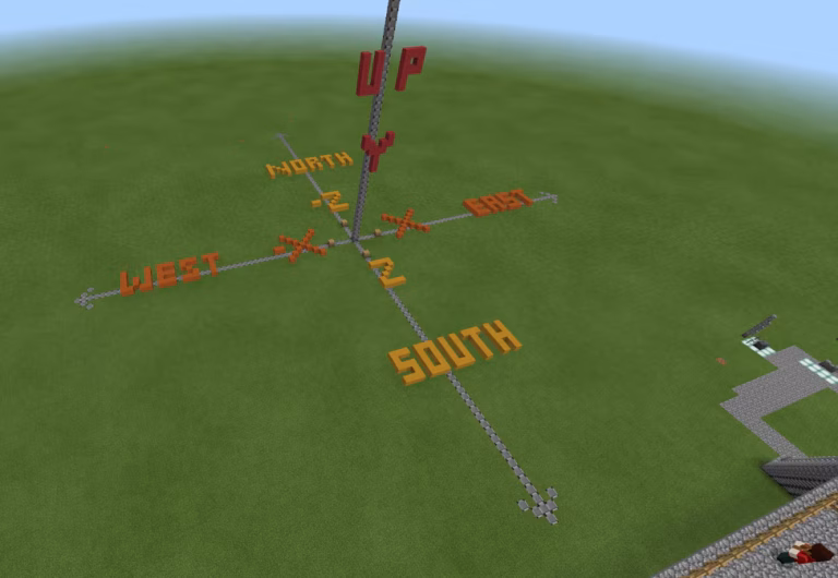 Minecraft 坐标系统教程：方块世界中的精准导航指南！ Coordinate System Tutorial