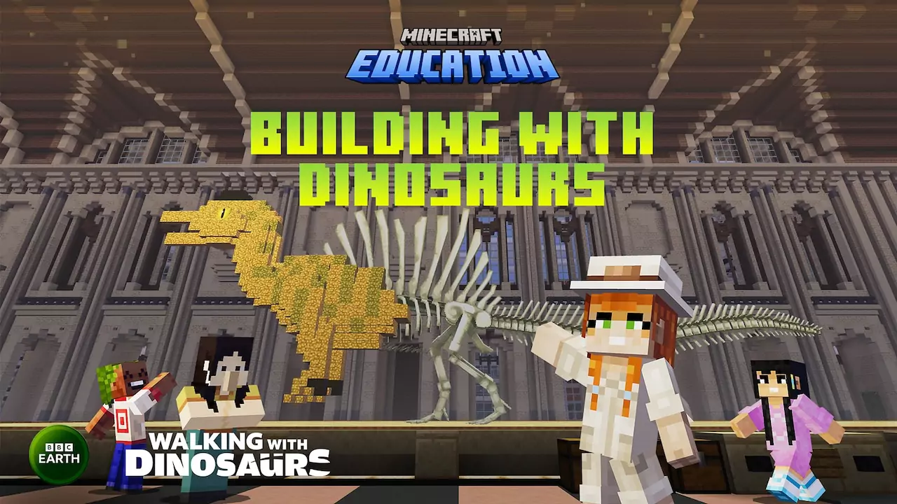 BBC Earth 与 Minecraft Education 重磅联动：在《恐龙星球》世界中重建史前文明