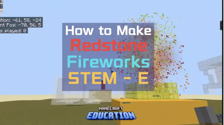 Minecraft教育版编程作品：2025蛇年过山车烟花秀 🎢🎇