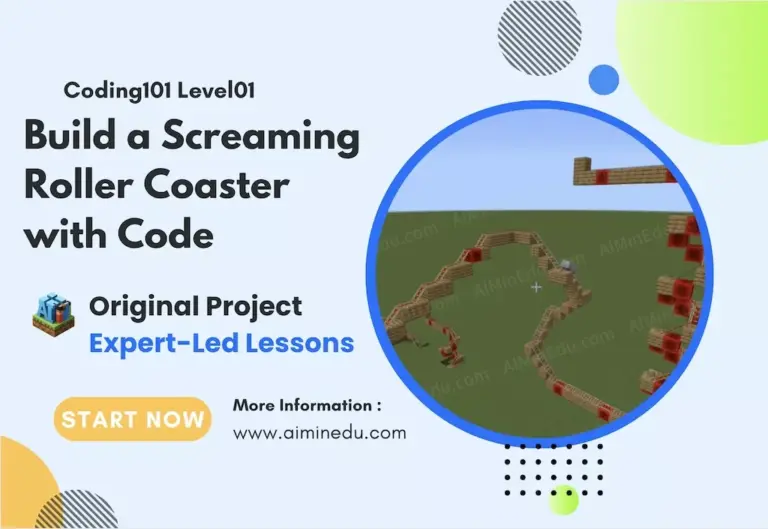 🎢 Build a Screaming Roller Coaster with Code: Minecraft Education Edition On-Demand Masterclass