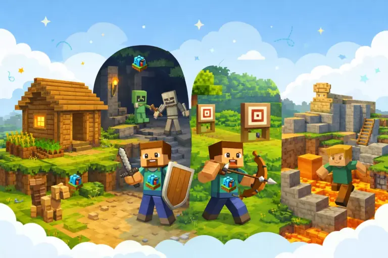 🏭 Minecraft 工程竞技场：极速英语与STEM技能挑战