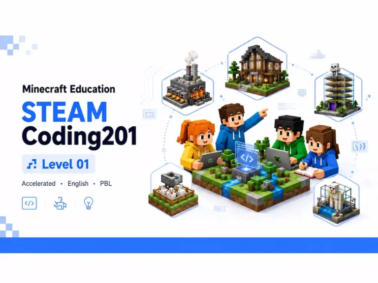 Minecraft Education STEAM Coding201 Level01加速班 全英文 PBL 编程