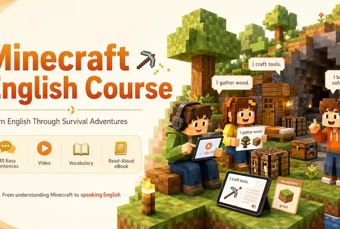 minecraft survival english 40 sentences