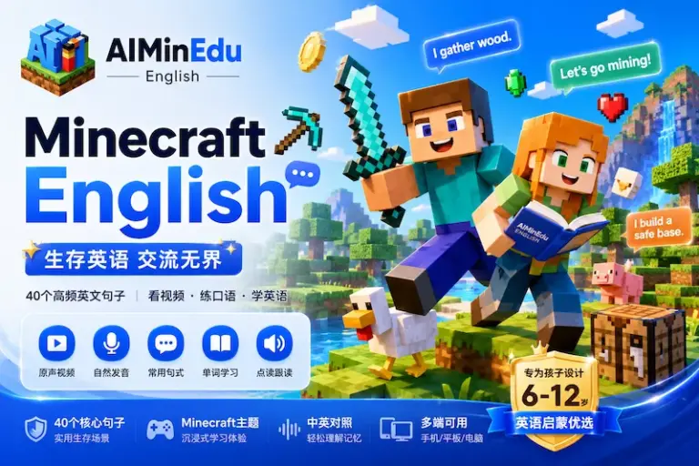 Minecraft我的世界 生存常用地道英语 Survival English102